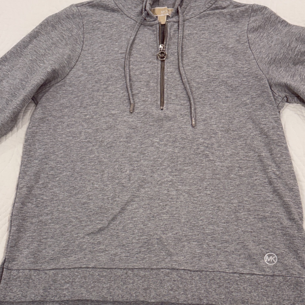 Michael Kors Hooded Shirt With Zipper Sz Med.